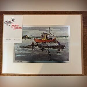 Fishing Nets by Lionel Barrymore color-etch